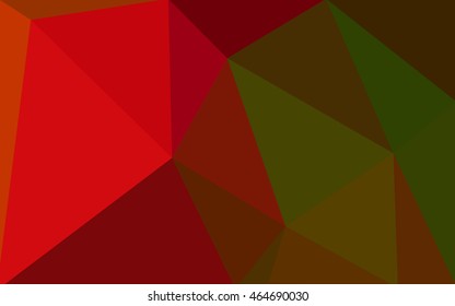 Multicolor dark red, green polygonal illustration, which consist of triangles. Geometric background in Origami style with gradient. Triangular design for your business.