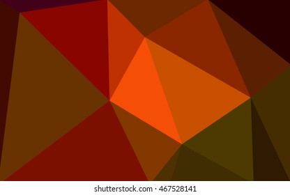 Multicolor dark red, green polygonal illustration, which consist of triangles. Geometric background in Origami style with gradient. Triangular design for your business.