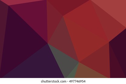 Multicolor dark red, green polygonal illustration, which consist of triangles. Geometric background in Origami style with gradient. Triangular design for your business.