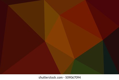 Multicolor dark red, green polygonal illustration, which consist of triangles. Geometric background in Origami style with gradient. Triangular design for your business.