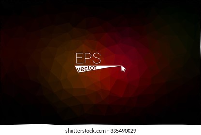 Multicolor dark red, yellow, orange  geometric rumpled triangular low poly style gradient illustration graphic background. Vector polygonal design for your business.