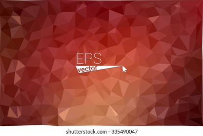 Multicolor dark red, yellow, orange  geometric rumpled triangular low poly style gradient illustration graphic background. Vector polygonal design for your business.