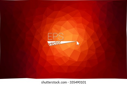 Multicolor dark red, yellow, orange  geometric rumpled triangular low poly style gradient illustration graphic background. Vector polygonal design for your business.