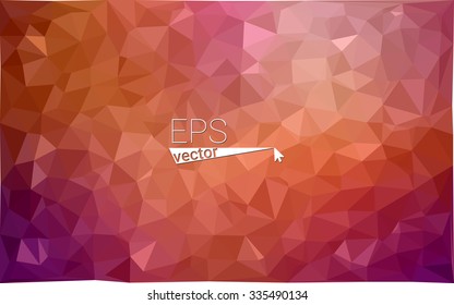 Multicolor dark red, yellow, orange  geometric rumpled triangular low poly style gradient illustration graphic background. Vector polygonal design for your business.