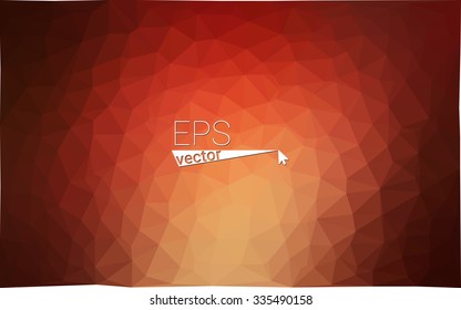 Multicolor dark red, yellow, orange  geometric rumpled triangular low poly style gradient illustration graphic background. Vector polygonal design for your business.