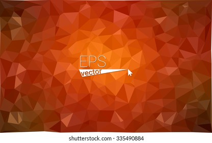 Multicolor dark red, yellow, orange  geometric rumpled triangular low poly style gradient illustration graphic background. Vector polygonal design for your business.