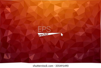 Multicolor dark red, yellow, orange  geometric rumpled triangular low poly style gradient illustration graphic background. Vector polygonal design for your business.