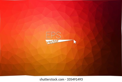 Multicolor dark red, yellow, orange  geometric rumpled triangular low poly style gradient illustration graphic background. Vector polygonal design for your business.