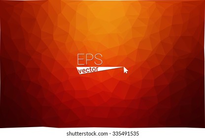 Multicolor dark red, yellow, orange  geometric rumpled triangular low poly style gradient illustration graphic background. Vector polygonal design for your business.