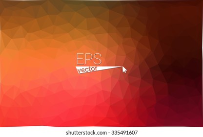 Multicolor dark red, yellow, orange  geometric rumpled triangular low poly style gradient illustration graphic background. Vector polygonal design for your business.