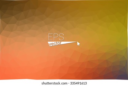 Multicolor dark red, yellow, orange  geometric rumpled triangular low poly style gradient illustration graphic background. Vector polygonal design for your business.