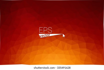 Multicolor dark red, yellow, orange  geometric rumpled triangular low poly style gradient illustration graphic background. Vector polygonal design for your business.