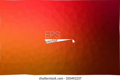 Multicolor dark red, yellow, orange  geometric rumpled triangular low poly style gradient illustration graphic background. Vector polygonal design for your business.