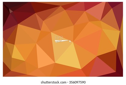Multicolor dark red, yellow, orange geometric rumpled triangular low poly origami style gradient illustration graphic background. Vector polygonal design for your business.