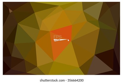 Multicolor dark red, yellow, orange geometric rumpled triangular low poly origami style gradient illustration graphic background. Vector polygonal design for your business.