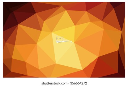 Multicolor dark red, yellow, orange geometric rumpled triangular low poly origami style gradient illustration graphic background. Vector polygonal design for your business.