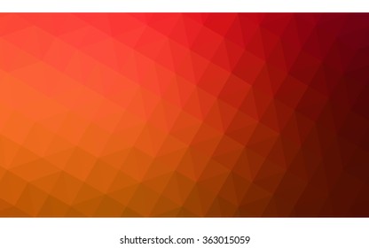Multicolor dark red, yellow, orange polygonal illustration, which consist of triangles. Geometric background in Origami style with gradient. Triangular design for your business in vector.