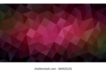 Multicolor dark red, yellow, orange polygonal illustration, which consist of triangles. Geometric background in Origami style with gradient. Triangular design for your business in vector.