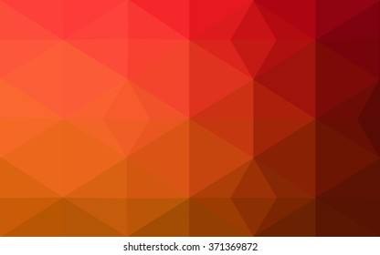 Multicolor dark red, yellow, orange polygonal illustration, which consist of triangles. Geometric background in Origami style with gradient. Triangular design for your business.