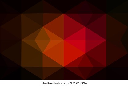 Multicolor dark red, yellow, orange polygonal illustration, which consist of triangles. Geometric background in Origami style with gradient. Triangular design for your business.