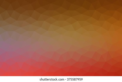 Multicolor dark red, yellow, orange polygonal illustration, which consist of triangles. Geometric background in Origami style with gradient. Triangular design for your business.