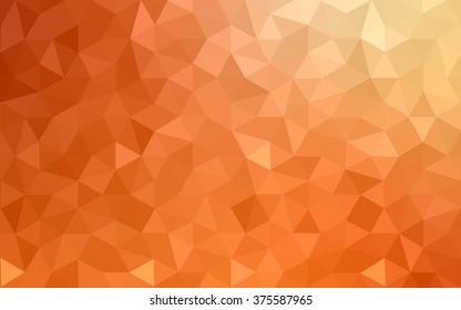 Multicolor dark red, yellow, orange polygonal illustration, which consist of triangles. Geometric background in Origami style with gradient. Triangular design for your business.
