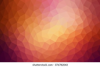Multicolor dark red, yellow, orange polygonal illustration, which consist of triangles. Geometric background in Origami style with gradient. Triangular design for your business.