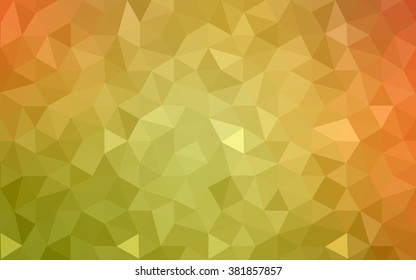 Multicolor dark red, yellow, orange polygonal illustration, which consist of triangles. Geometric background in Origami style with gradient. Triangular design for your business.