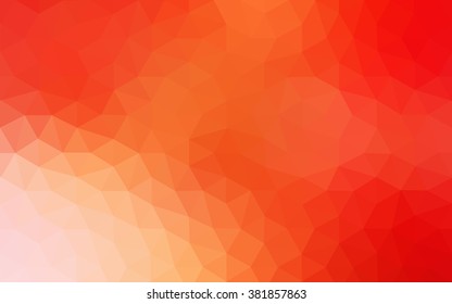 Multicolor dark red, yellow, orange polygonal illustration, which consist of triangles. Geometric background in Origami style with gradient. Triangular design for your business.