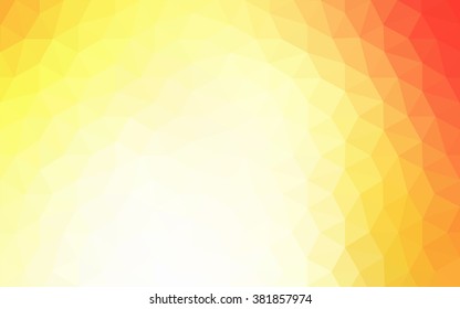 Multicolor dark red, yellow, orange polygonal illustration, which consist of triangles. Geometric background in Origami style with gradient. Triangular design for your business.