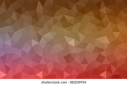 Multicolor dark red, yellow, orange polygonal illustration, which consist of triangles. Geometric background in Origami style with gradient. Triangular design for your business.