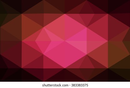 Multicolor dark red, yellow, orange polygonal illustration, which consist of triangles. Geometric background in Origami style with gradient. Triangular design for your business.