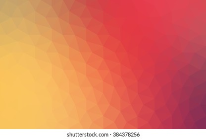 Multicolor dark red, yellow, orange polygonal illustration, which consist of triangles. Geometric background in Origami style with gradient. Triangular design for your business.