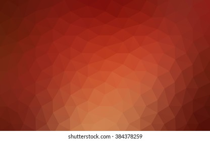 Multicolor dark red, yellow, orange polygonal illustration, which consist of triangles. Geometric background in Origami style with gradient. Triangular design for your business.