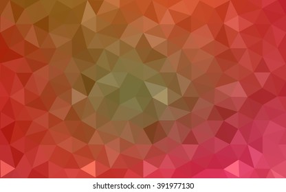 Multicolor dark red, yellow, orange polygonal illustration, which consist of triangles. Geometric background in Origami style with gradient. Triangular design for your business.