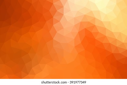 Multicolor dark red, yellow, orange polygonal illustration, which consist of triangles. Geometric background in Origami style with gradient. Triangular design for your business.