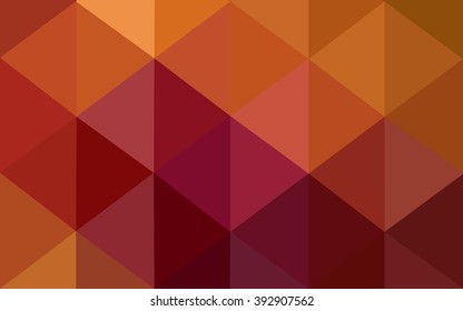 Multicolor dark red, yellow, orange polygonal illustration, which consist of triangles. Geometric background in Origami style with gradient. Triangular design for your business.