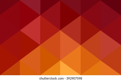 Multicolor dark red, yellow, orange polygonal illustration, which consist of triangles. Geometric background in Origami style with gradient. Triangular design for your business.