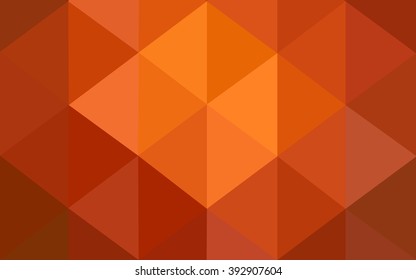 Multicolor dark red, yellow, orange polygonal illustration, which consist of triangles. Geometric background in Origami style with gradient. Triangular design for your business.