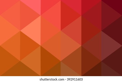 Multicolor dark red, yellow, orange polygonal illustration, which consist of triangles. Geometric background in Origami style with gradient. Triangular design for your business.