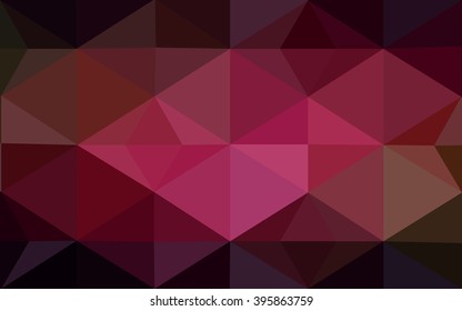 Multicolor dark red, yellow, orange polygonal illustration, which consist of triangles. Geometric background in Origami style with gradient. Triangular design for your business.