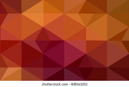 Multicolor dark red, yellow, orange polygonal illustration, which consist of triangles. Geometric background in Origami style with gradient. Triangular design for your business.