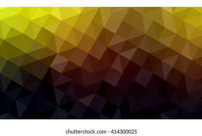 Multicolor dark red, yellow, orange polygonal illustration, which consist of triangles. Geometric background in Origami style with gradient. Triangular design for your business.