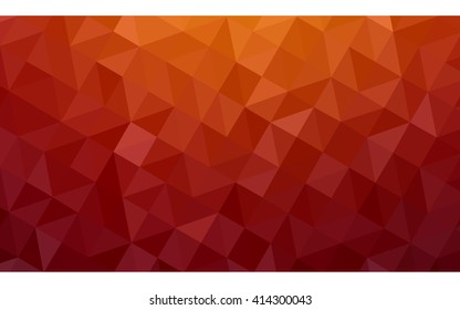 Multicolor dark red, yellow, orange polygonal illustration, which consist of triangles. Geometric background in Origami style with gradient. Triangular design for your business.