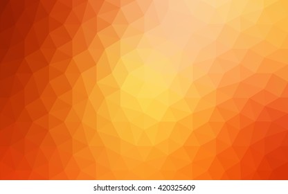 Multicolor dark red, yellow, orange polygonal illustration, which consist of triangles. Geometric background in Origami style with gradient. Triangular design for your business.