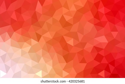 Multicolor dark red, yellow, orange polygonal illustration, which consist of triangles. Geometric background in Origami style with gradient. Triangular design for your business.