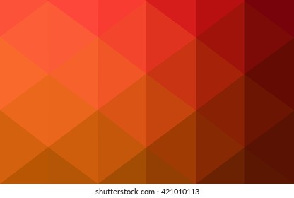 Multicolor dark red, yellow, orange polygonal illustration, which consist of triangles. Geometric background in Origami style with gradient. Triangular design for your business.