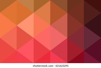 Multicolor dark red, yellow, orange polygonal illustration, which consist of triangles. Geometric background in Origami style with gradient. Triangular design for your business.
