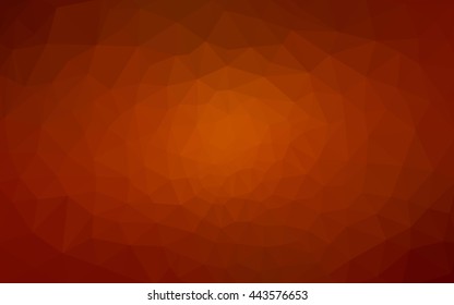 Multicolor dark red, yellow, orange polygonal illustration, which consist of triangles. Geometric background in Origami style with gradient. Triangular design for your business.