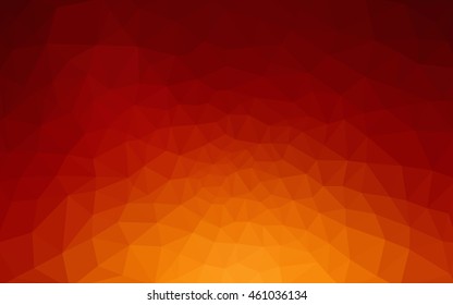 Multicolor dark red, yellow, orange polygonal illustration, which consist of triangles. Geometric background in Origami style with gradient. Triangular design for your business.